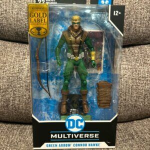 New in Box DC Multiverse Green Arrow Connor Hawke Factory Sealed McFarlane Gold